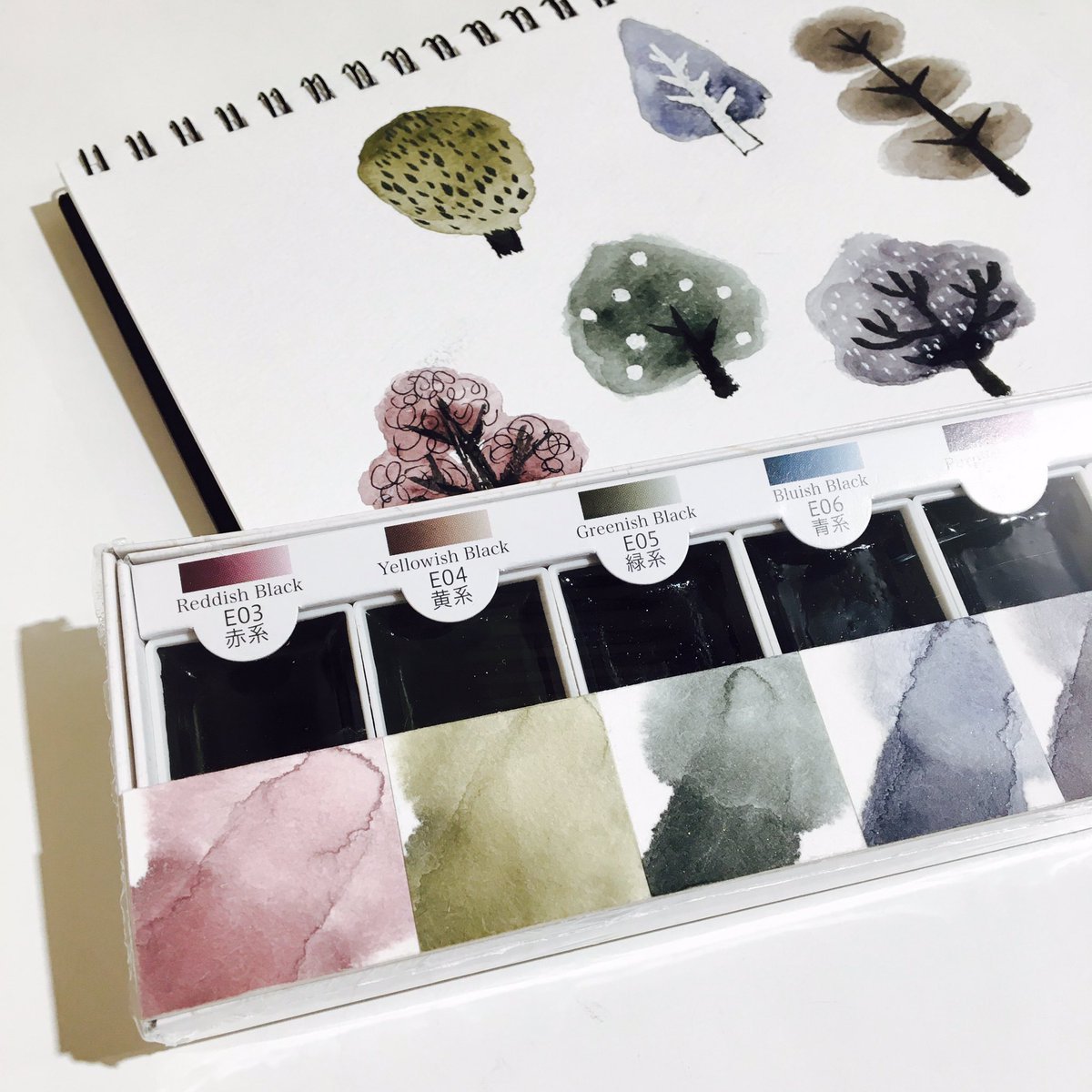 BOKUNDO Ink-based Watercolor Set (6 Colors)-niconeco zakkaya