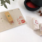 KYUKANDO Yura-No-In Wooden Stamp - Fukuroshiki Gift Box-niconeco zakkaya