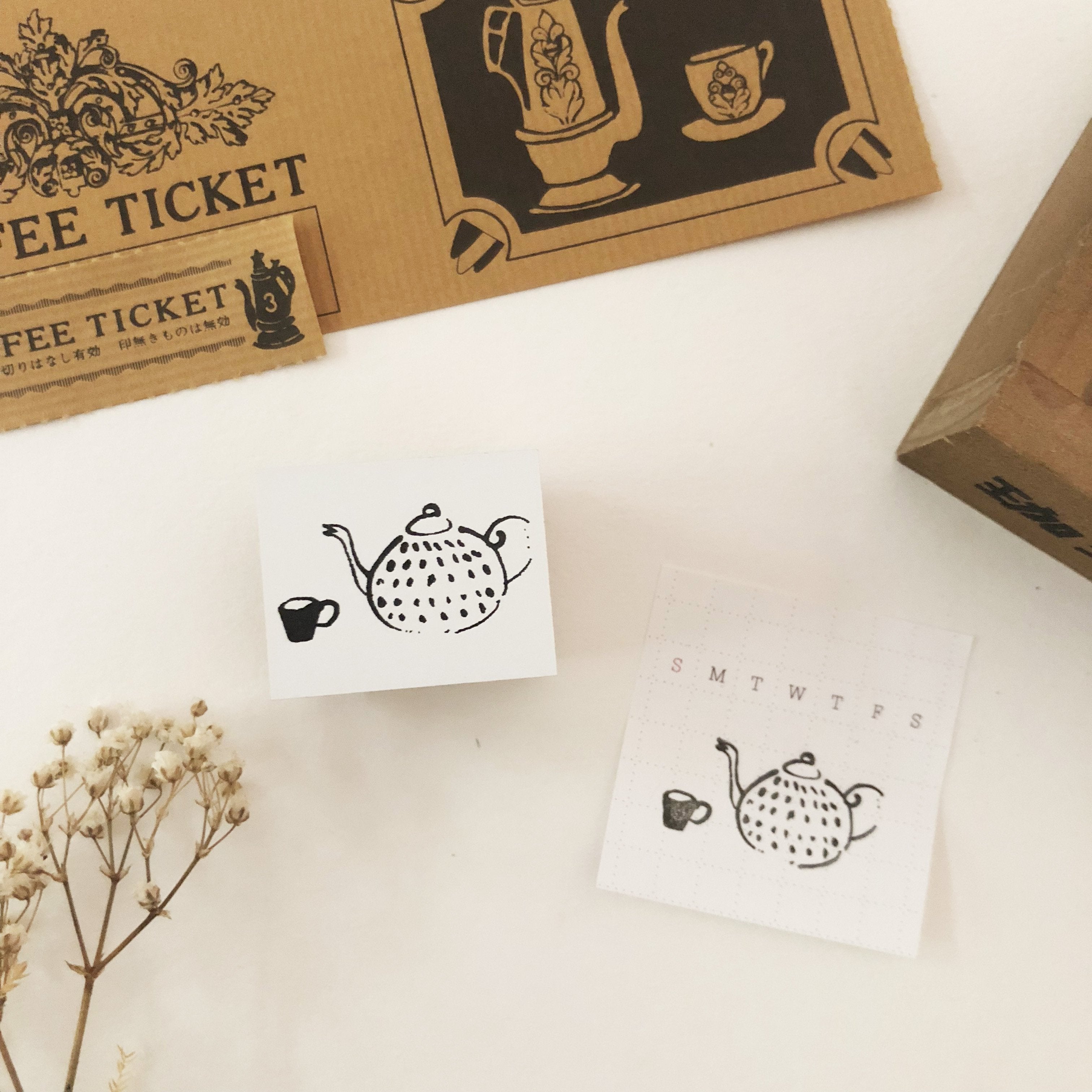 niconeco zakkaya x Hiraoka Hitomi Collabration Rubber Stamp - Afternoon Tea-niconeco zakkaya