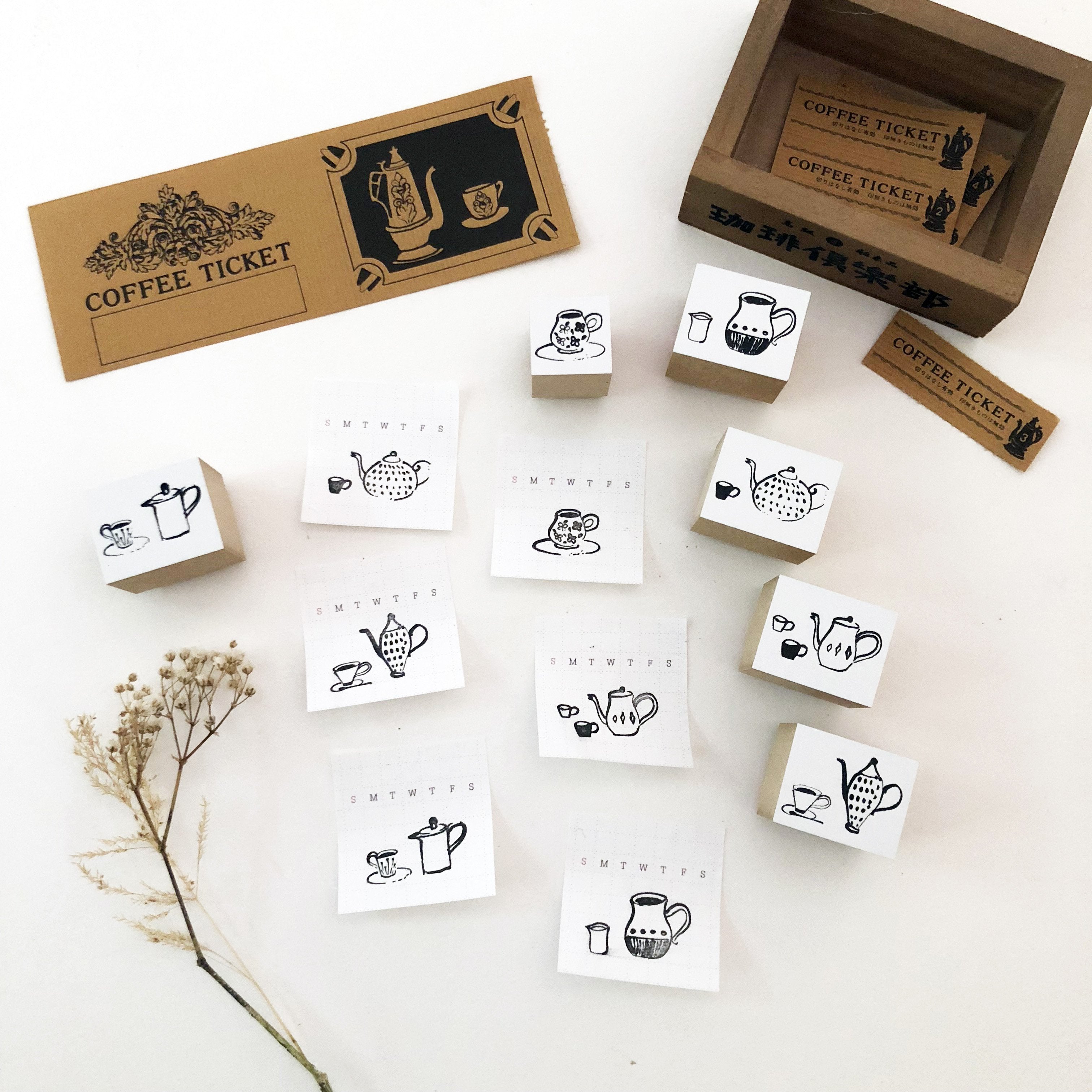 niconeco zakkaya x Hiraoka Hitomi Collabration Rubber Stamp - Green Tea-niconeco zakkaya
