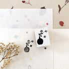 niconeco zakkaya x Hiraoka Hitomi Collabration Rubber Stamp - White Flowers-niconeco zakkaya