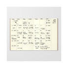 Traveler's Notebook 006 Free Diary Monthly Refill (Passport Size)-niconeco zakkaya