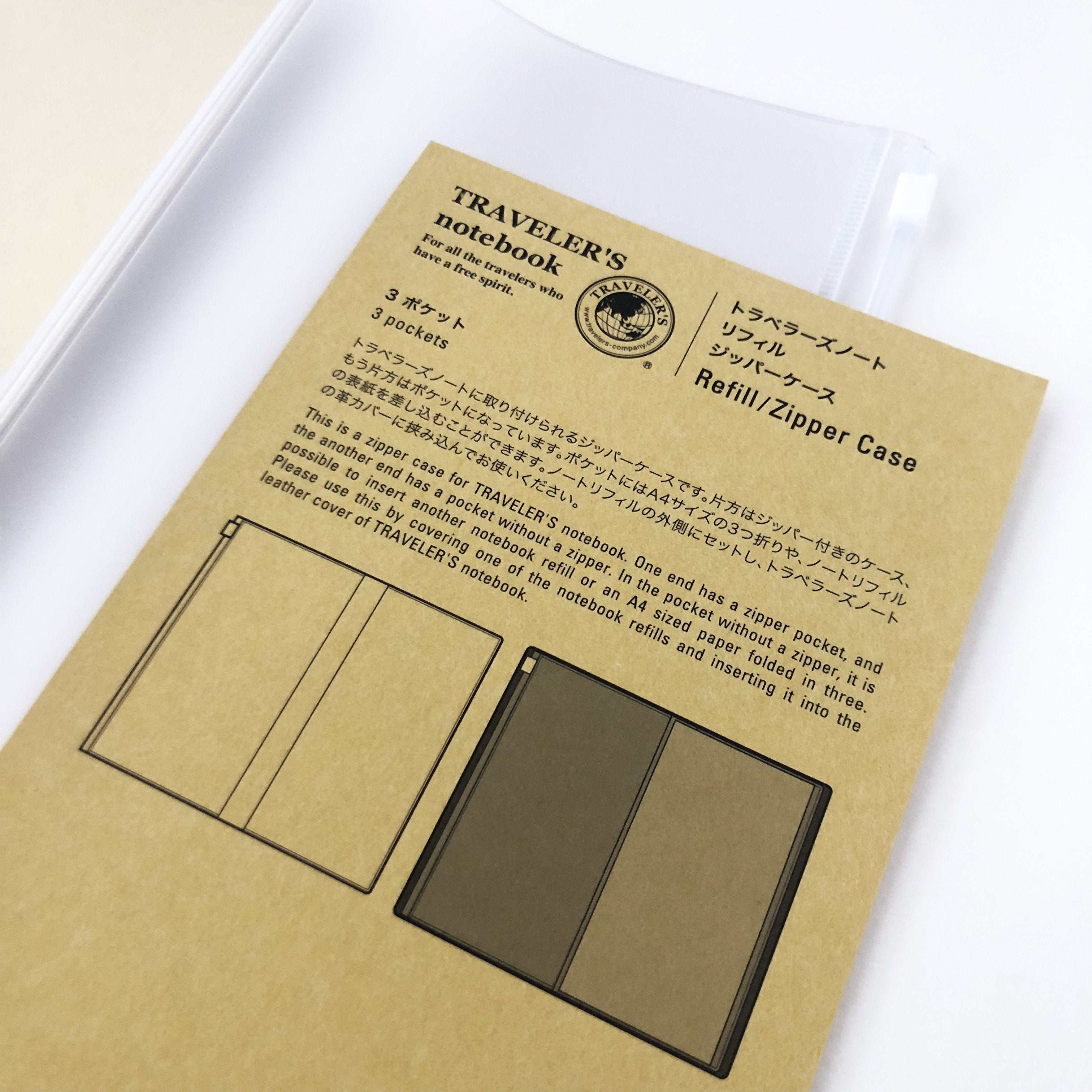 Traveler's Notebook 008 Zipper Pocket-niconeco zakkaya