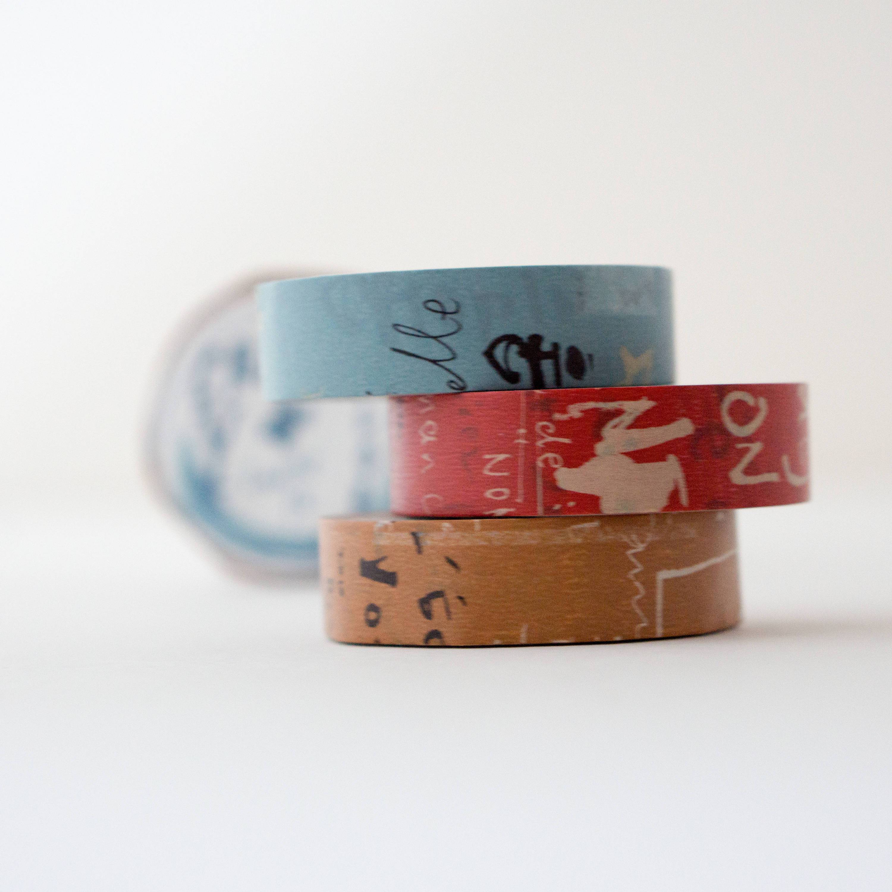 Yoko Inoue Graffiti B Washi Tape Set-niconeco zakkaya